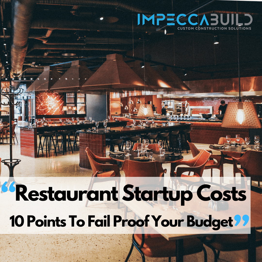 Restaurant Startup Costs 10 Keys To Fail Proof Your Budget