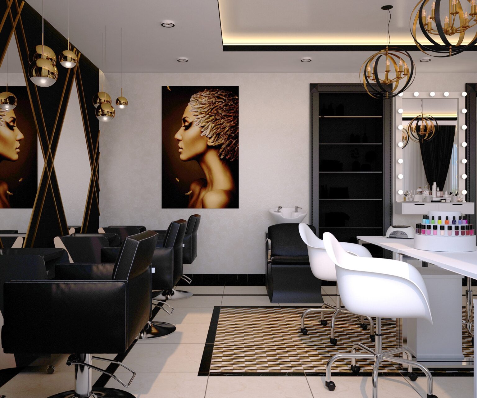 Barber Shop Design 1 Salon Fitouts Expert ImpeccaBuild